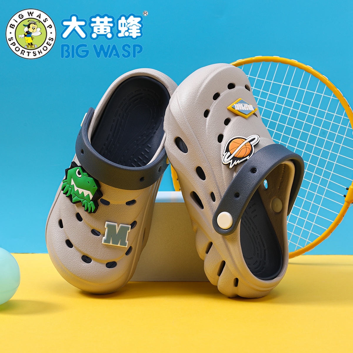 BIGWASP防滑软底防臭轻便凉鞋拖