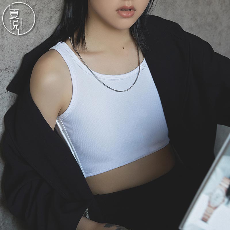 束胸内衣女缩胸学生背心薄款超平塑胸裹胸绷带运动防震