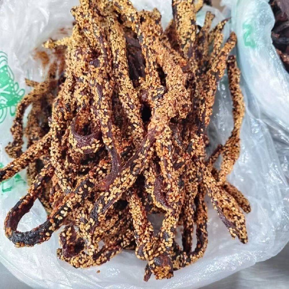 云南德宏特产傣味火烧黑金木棰干巴麻辣五香手撕牛肉零食家用即食