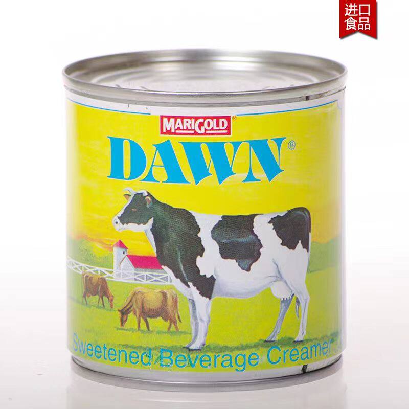 缅甸原装老装专用炼乳DAWN泡鲁达材料380g商用蛋挞烘焙奶茶原料