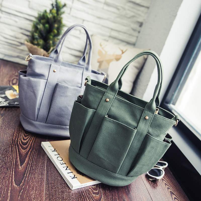 2023 new ladies handbags canvas bag for women with 4 color