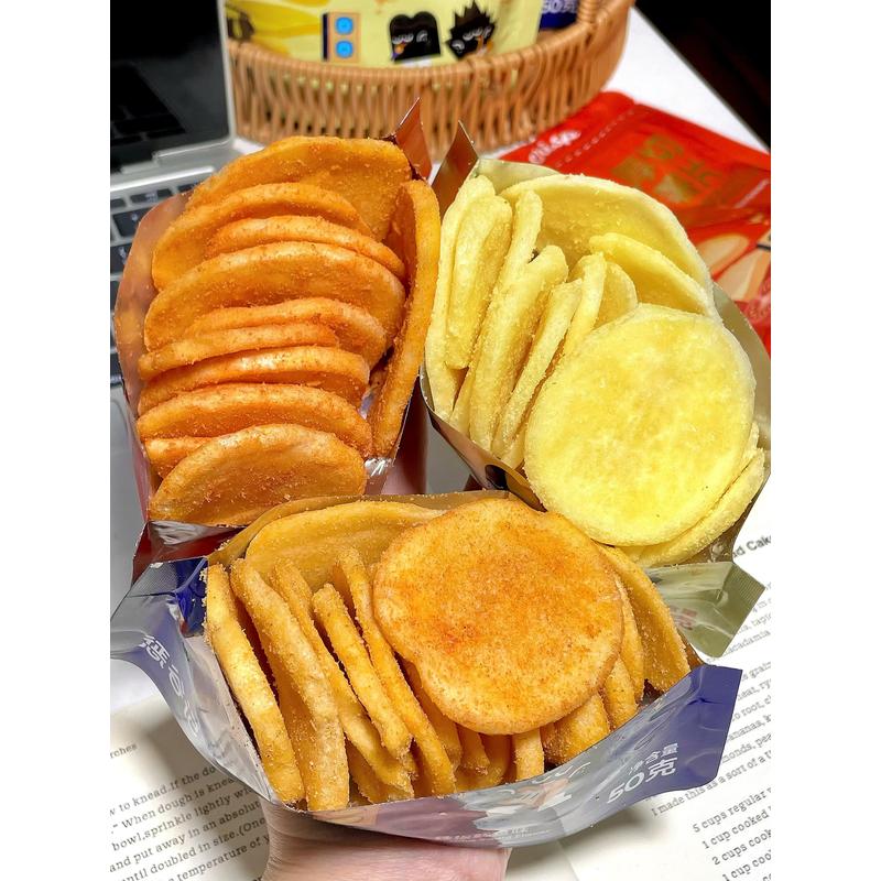 厚切薯片蜂蜜黄油土豆片铁板鱿鱼味薯片马铃薯片番茄罗勒原切薯片