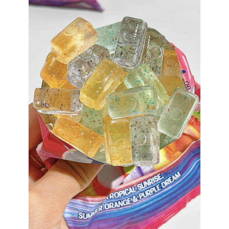 FOX水晶糖四季茶水果糖薄荷糖杂莓橙柠水果硬糖透明方糖喜糖婚糖