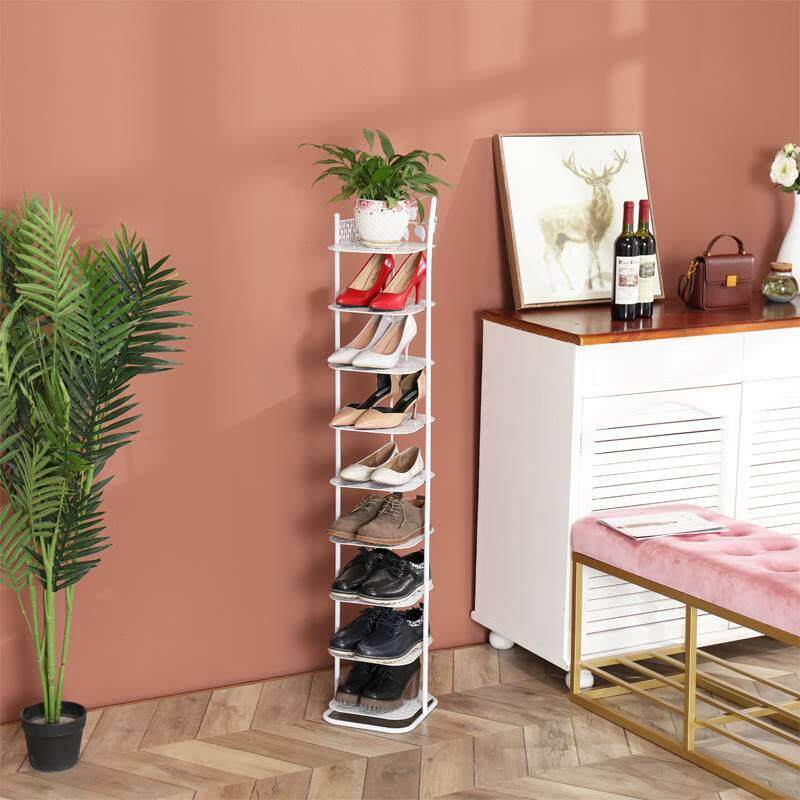 经济型简易门口鞋架子家用省空间多层防尘铁艺简约现代宿舍小鞋柜