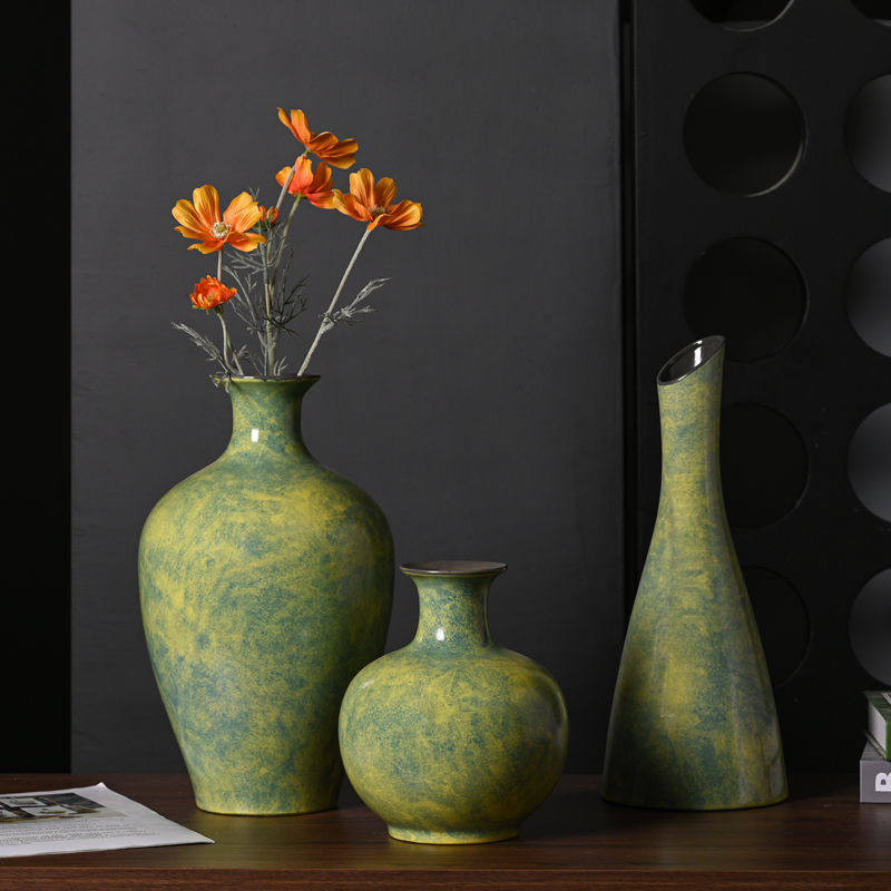 高级森系绿野仙踪系列新中式高颜值水培陶瓷花瓶花插桌面家居室内,家居饰品,花瓶,淘宝优惠券,粉丝福利购,淘宝优惠卷