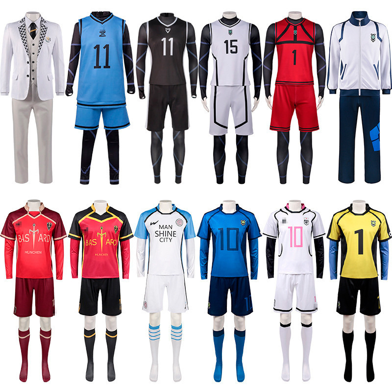 BLUELOCK蓝色监狱球衣cos洁世一蜂乐回千切豹马国神炼介洁世一cos