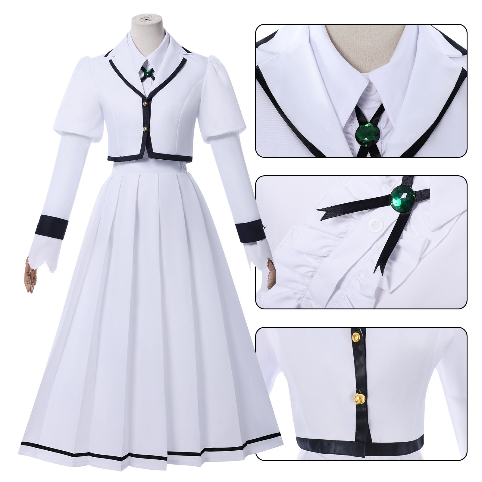 摇滚乃是淑女的嗜好cosplay服黒鉄音羽铃之宫莉莉莎制服全套COS服