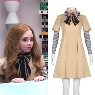 M3GAN/梅根cos服电影女主连衣裙同款cosplay服装女成人儿童款全套