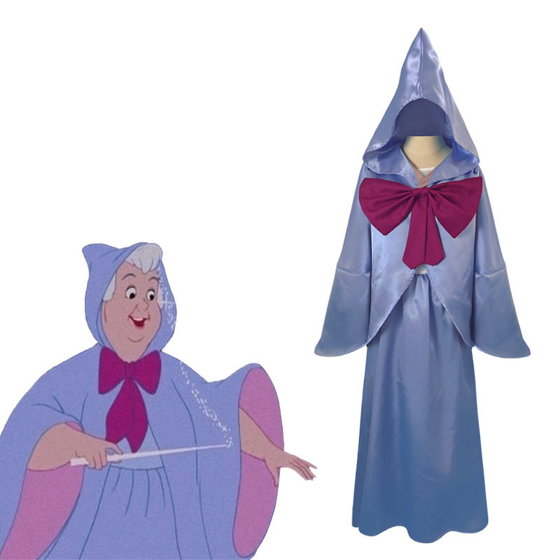 灰姑娘cos服 神仙教母cospaly服装女装角色扮演万圣节舞台表演服
