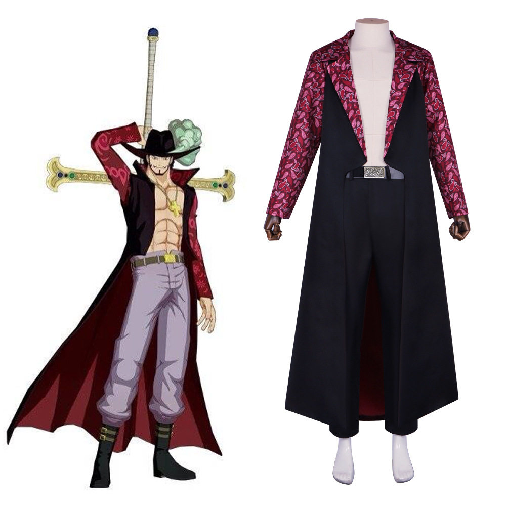 海贼王鹰眼米霍克cos服香克斯立领战袍cosplay角色扮演动漫套装
