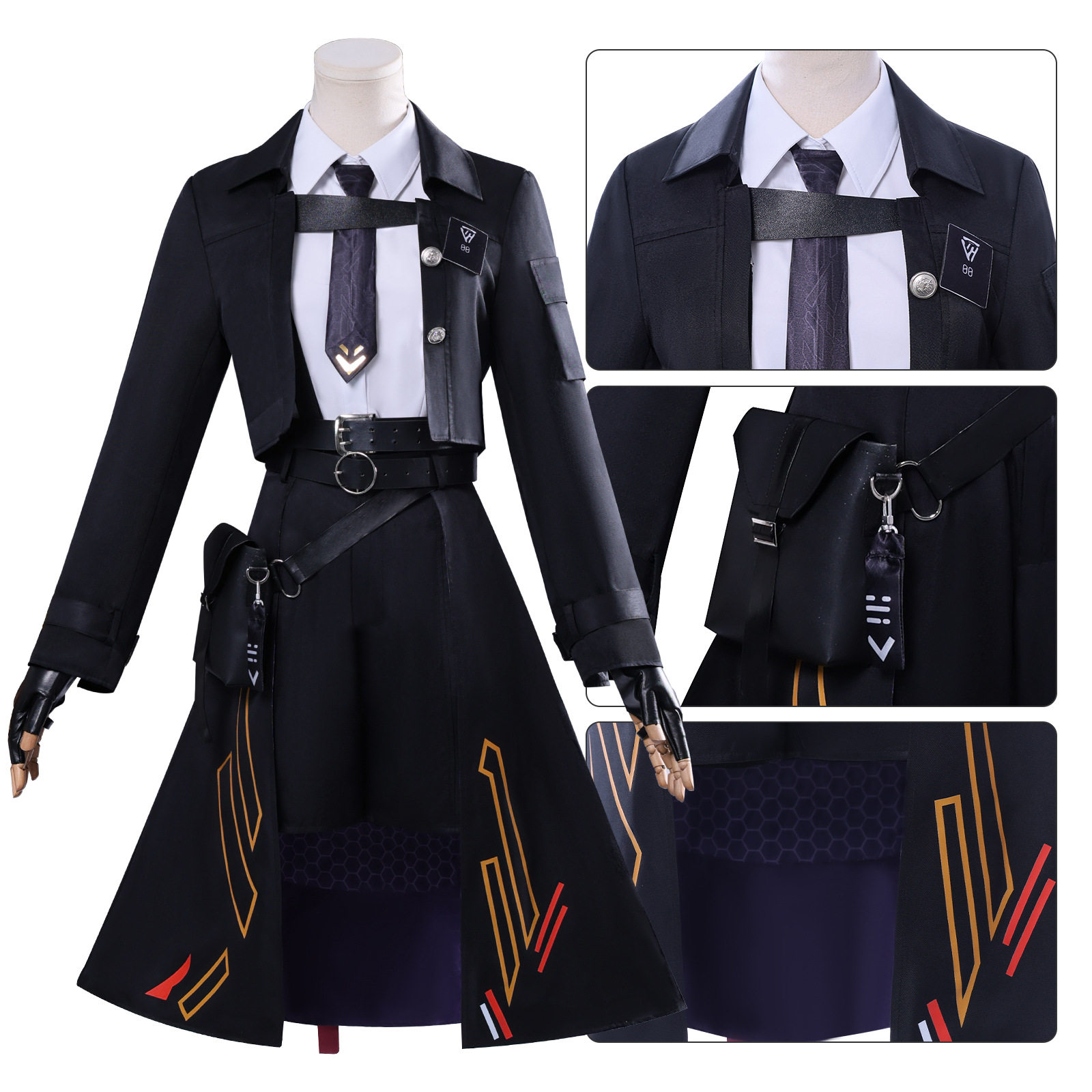 漫路人恋与深空cosplay深空猎人破夜飒影战斗服游戏二次元动漫服