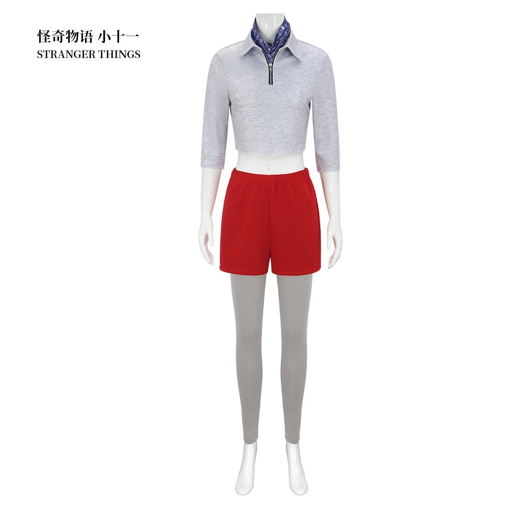 怪奇物语第五季小十一cos服万圣节舞台表演新款短裤休闲cosplay服