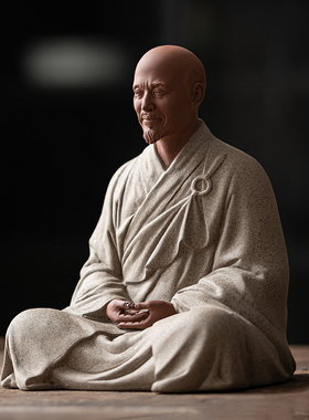 速发瓷造陶久弘一法师人物家件新中式禅意四大高僧摆居桌面装饰工
