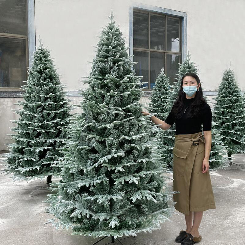 速发雪白色加密P树植绒圣室E雪花雪松摆件装饰品1.5米米1.8诞外