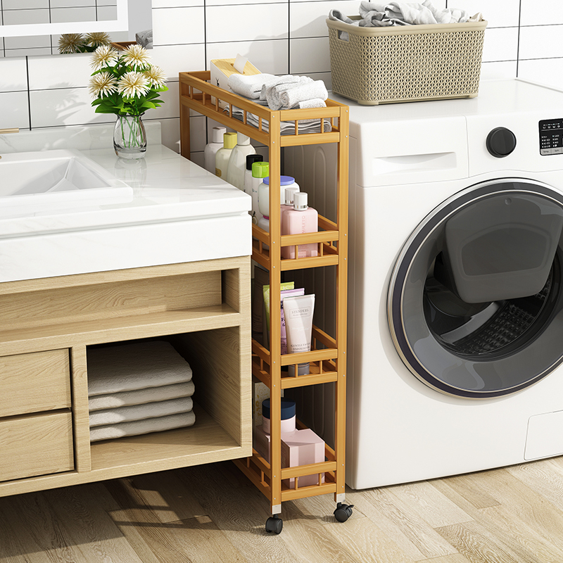 速发移动浴架卫生间收多储物架小推车置物室卧室落地厨房纳层非实