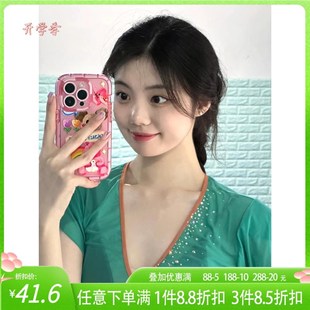 速发古袖 上衣荷叶典飘 舞舞衣纱蹈身韵练功服艺考基训班服演出短款