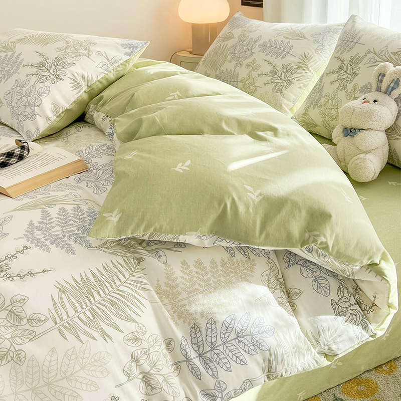 速发碎花纯棉单件被罩15单x2000棉宿舍被02全0x20褥子套四季通用