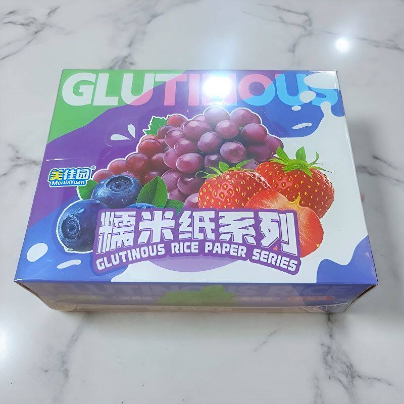美佳园糯米纸系列膜片糖果蓝莓草莓薄荷糯米纸水果味食用爆款
