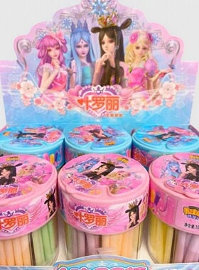 美佳园6味cc棒吸管糖果酸甜好吃儿童礼物休闲糖果罐装cc乐吸管糖