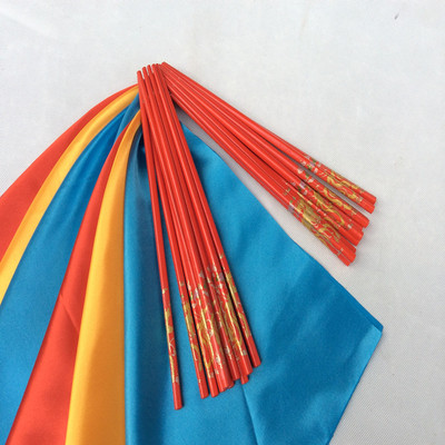 十级欢腾少儿童专业道具中国舞蹈家协会考级专用蒙古红筷子舞跳舞