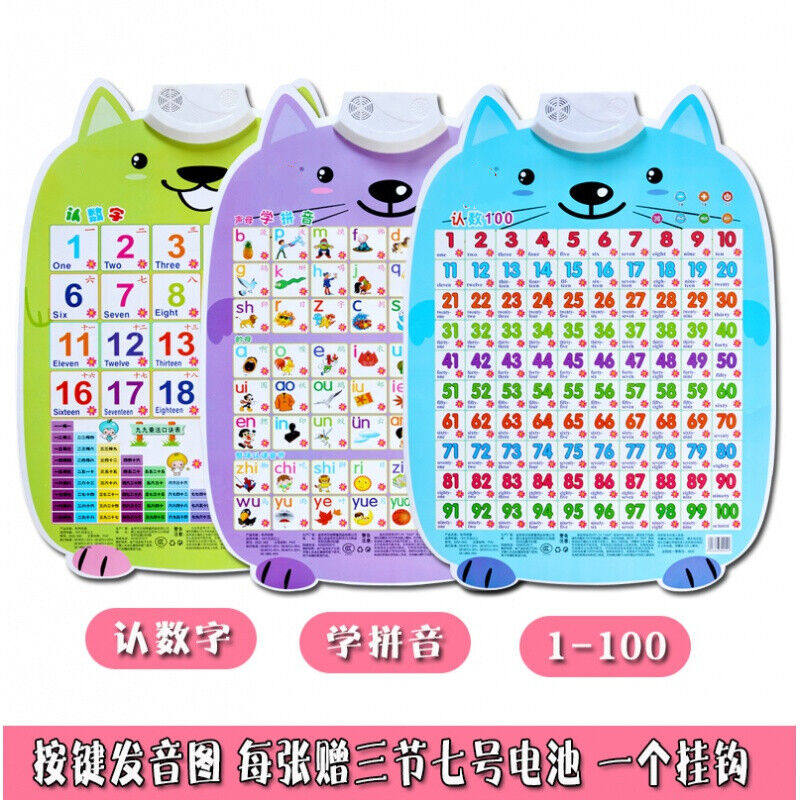 儿童早教会说话的有声挂图0-3岁婴幼儿电子图册宝宝跟读图片声母