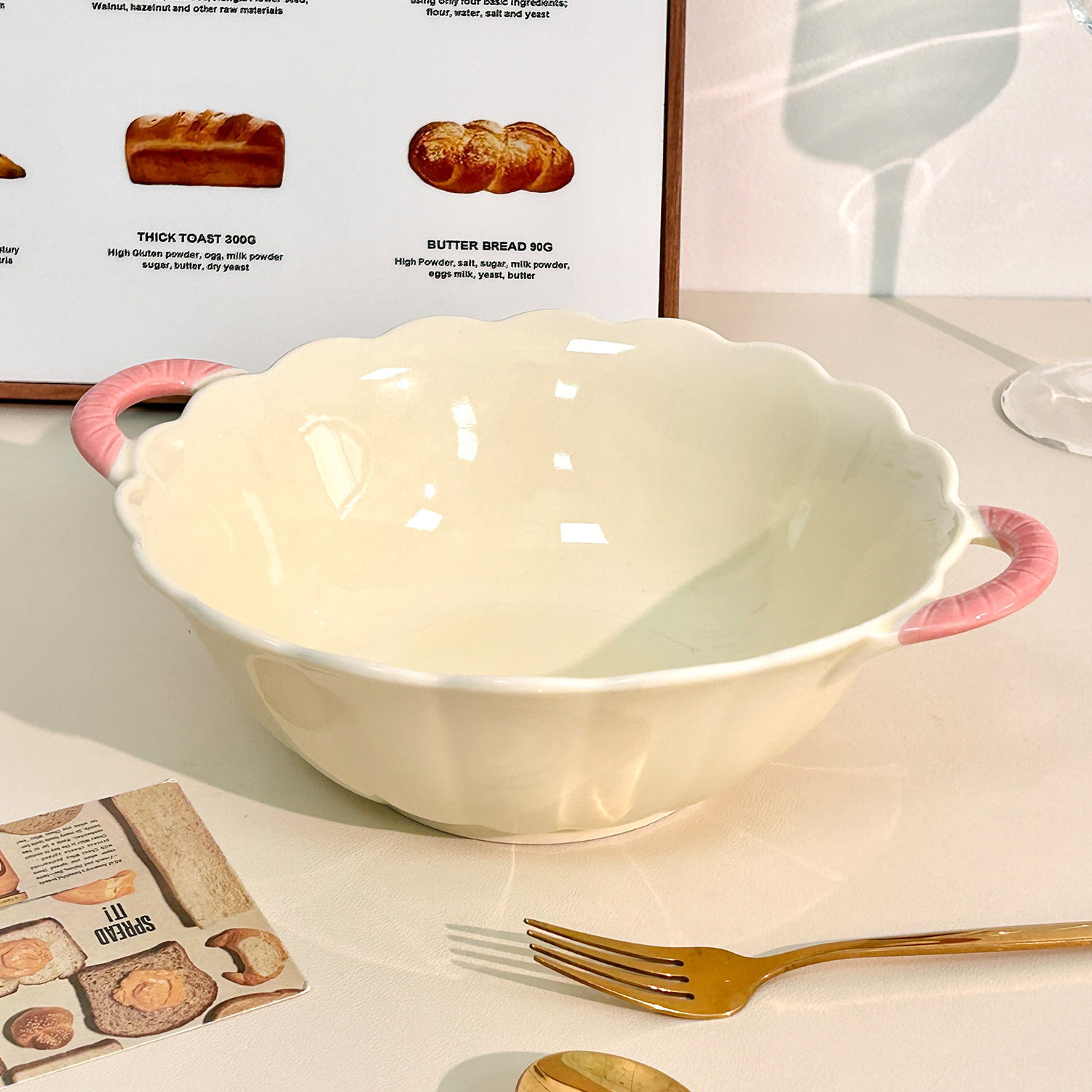 奶油风陶瓷双耳拉面汤碗家用2025新款高级感大碗泡面螺蛳粉高颜值,餐饮具,碗,淘宝优惠券,粉丝福利购,淘宝优惠卷