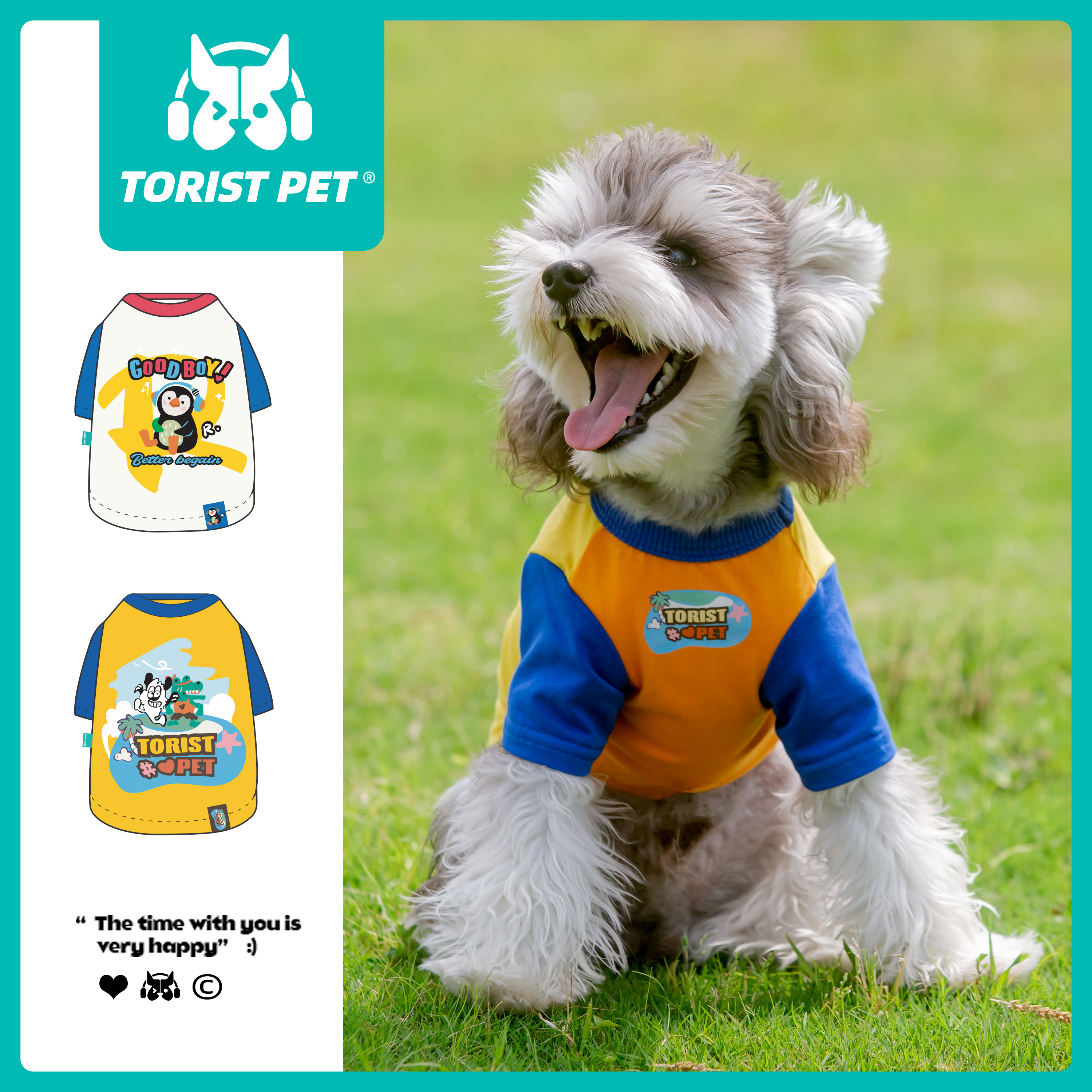 TORIST PET雪纳瑞狗狗衣服春夏宠物打底衫小型犬比熊泰迪薄款夏装