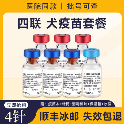 四联狗疫苗一套自打预防细小狂犬