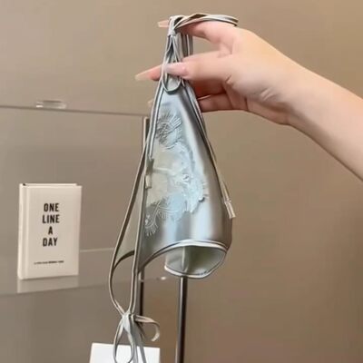 茶里茶气~这条系带才是约会天花板~抹茶色系带嗲爆了！性感又高级