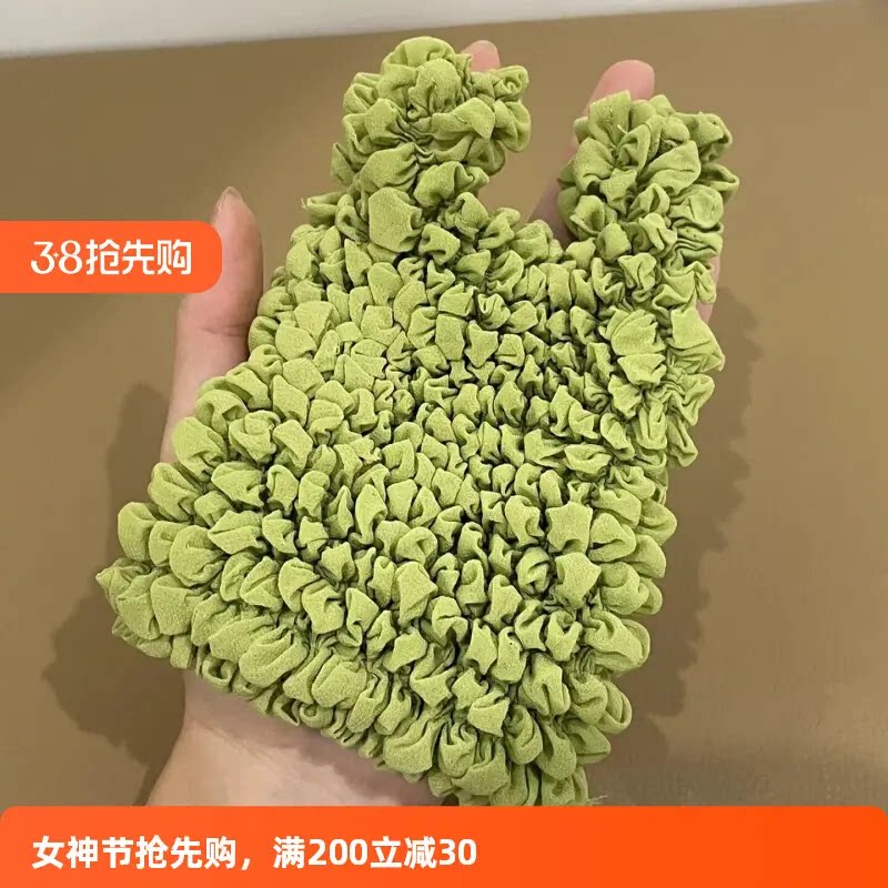 日韩布袋伸缩魔术袋褶皱伸缩包买菜乾坤袋泡泡包环保购物袋弹力袋
