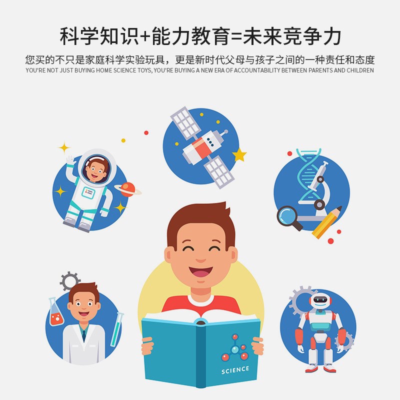 速发幼儿园小学生磁铁物理吸铁石科学实验科技小制作百变磁力小树