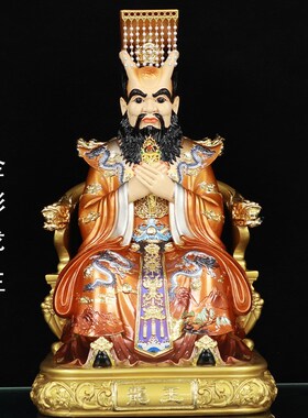 速发树脂四海龙王爷神像东海南海西家北海龙王海居像客厅中式精致