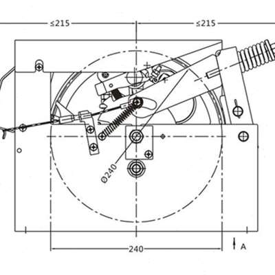 高档奥德普奥的斯双向有机房限速器 OX-240B 240夹绳器电梯配