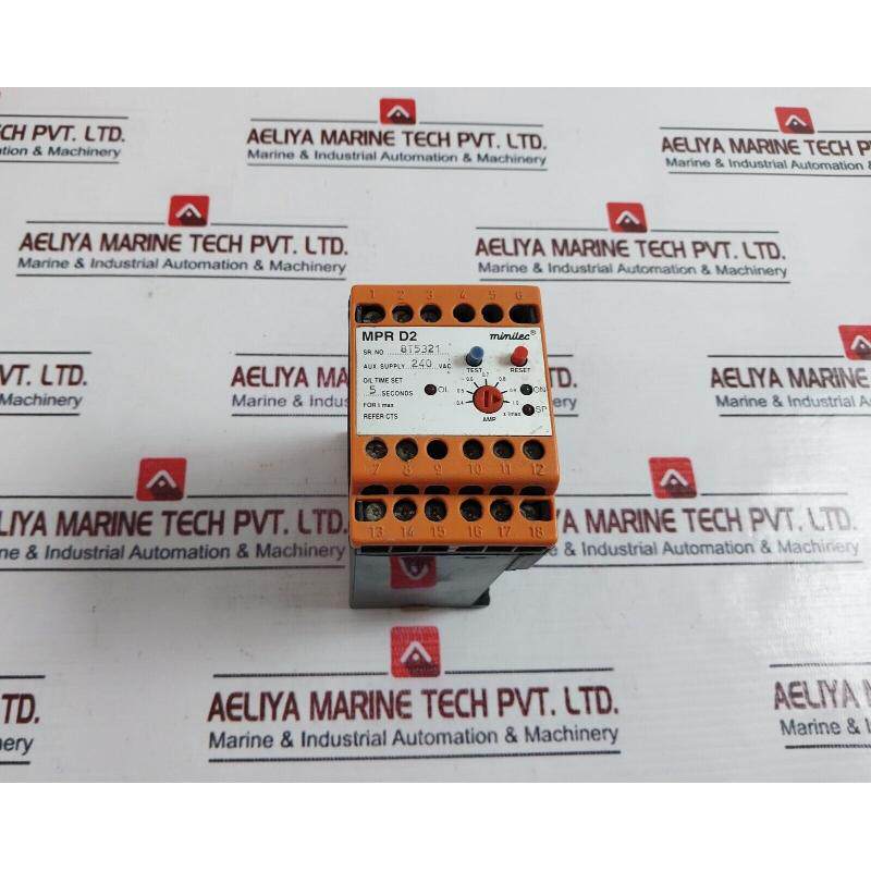 原装供应Minilec MPR D2 相位故障 + 过载保护继电器 240VAC