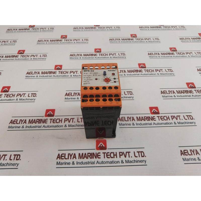 原装供应Minilec MPR D2 相位故障 + 过载保护继电器 240V AC