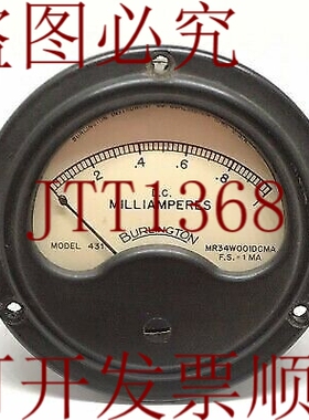 原装供应角度测量机0-1mA电流表MR34W001DCMA BURLINGTON 88毫米3