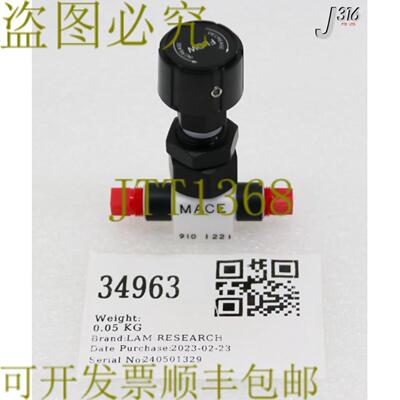 供应34963 LAM 研究面板安装针阀TEFLON 766-009594-001