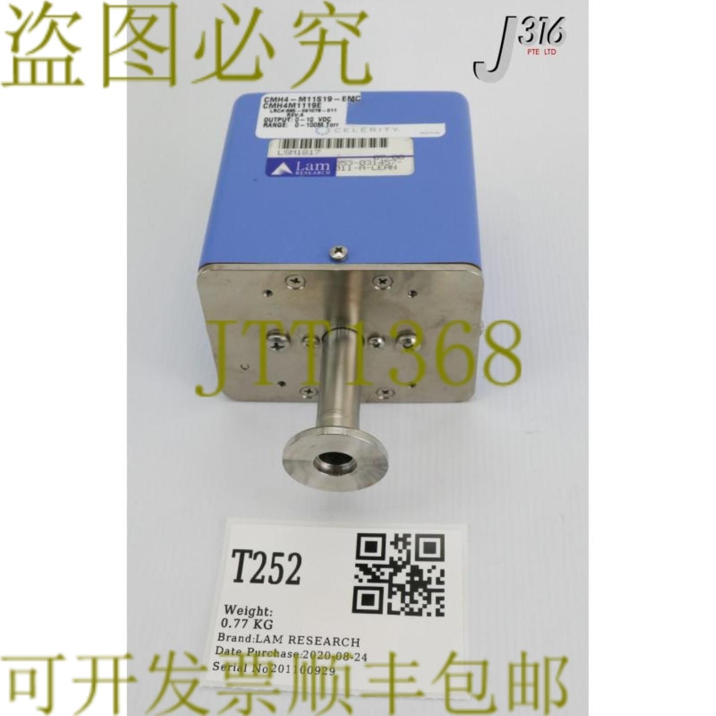 供应T252 LAM RESEARCH CELERITY PR 压力表 0-100M TORR CMH