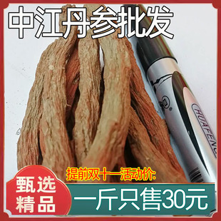 特级四川中江紫丹参条500g克发汗野生紫中江丹参条中药材打粉野生