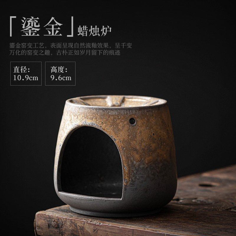 复古陶瓷温茶炉粗陶蜡烛加热保温炉功夫茶具茶壶恒温底座刻字定制,餐饮具,煮茶炉,淘宝优惠券,粉丝福利购,淘宝优惠卷