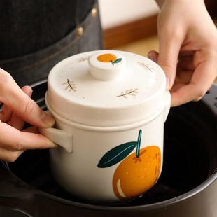 速發(fā)10居帶蓋雙蓋陶瓷燉盅家用雙耳隔水燉燕窩燉罐煲湯盅蒸蛋盅