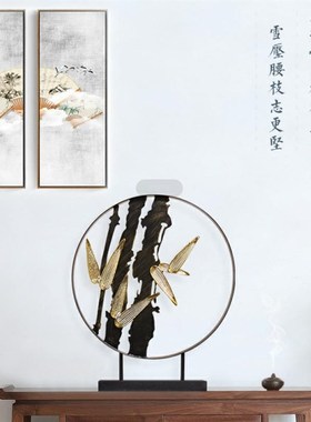 速发客厅电视柜新家装饰摆件乔迁新居送礼新中式玄关家居五金摆件