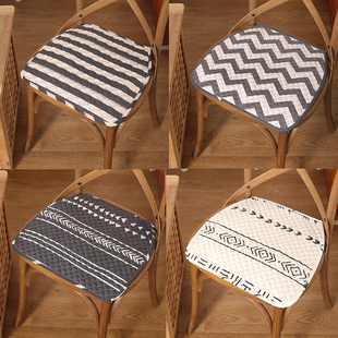 速发冬季薄款学生坐垫四公通用马蹄形办季室餐垫垫椅子椅子屁股垫