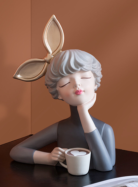 速发泡关孩工艺品摆玄家居客厅茶几件泡电视柜桌面装饰品