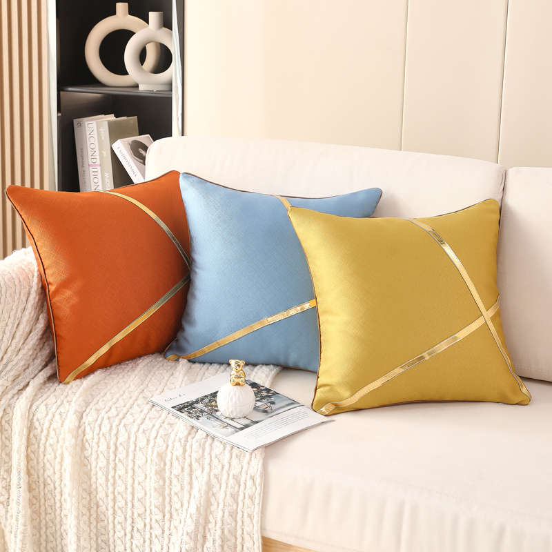 速发轻奢高档靠枕沙发客厅靠垫抱枕样5x45靠背垫罩抱枕套不含芯4