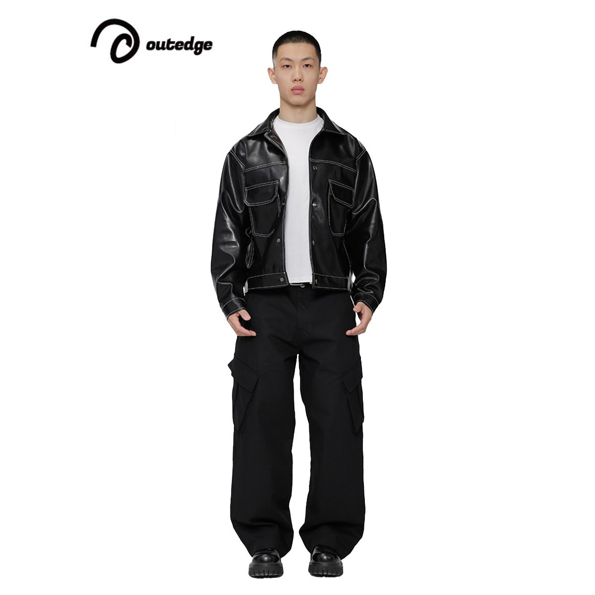 VESUS简约百搭廓形长裤工装裤