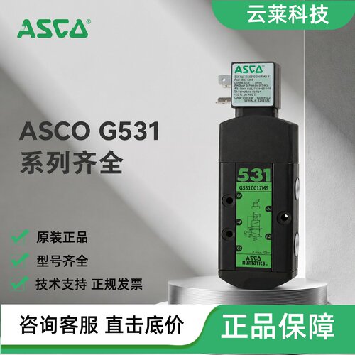 ASCO电磁阀G531C017MS/001MS/002MS/