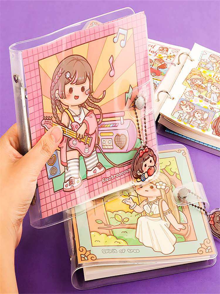 小麻薯方方本网红方格本所有东西方形手账本新款活页格子正方形手