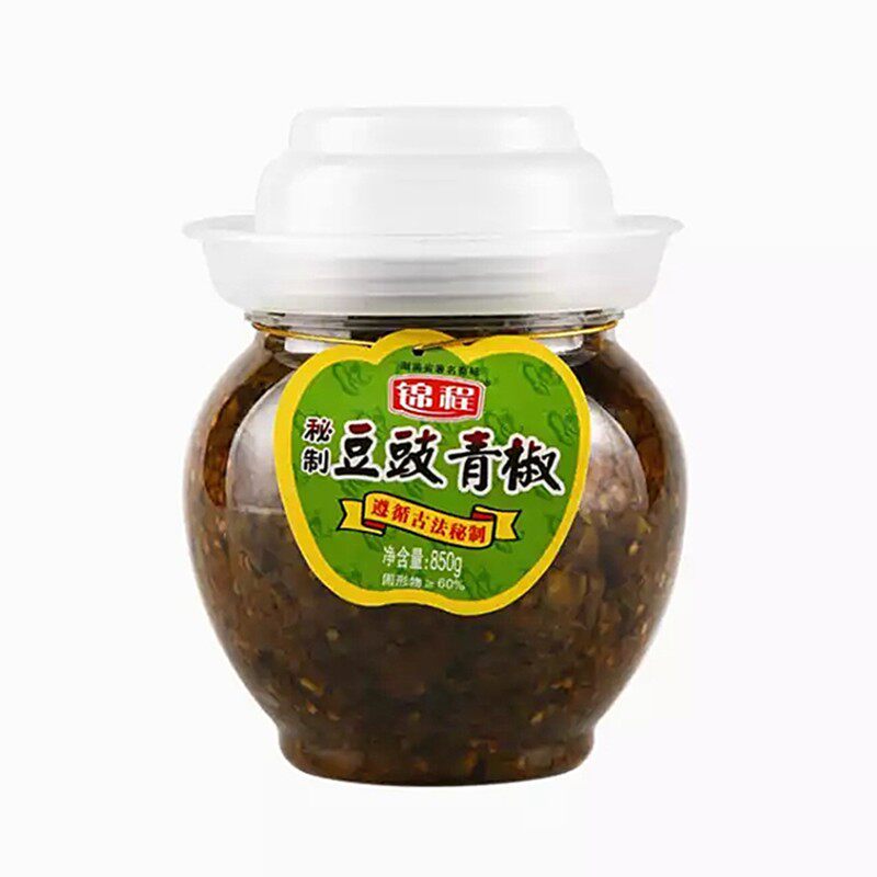 湖南特产 锦程秘制豆豉青椒85酱类调料