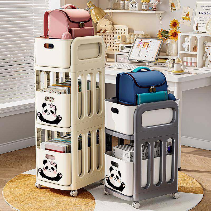 书包零食置物架可移动小推车桌下书本收纳架学生家用宿舍桌面书架,收纳整理,书桌收纳置物架,淘宝优惠券,粉丝福利购,淘宝优惠卷
